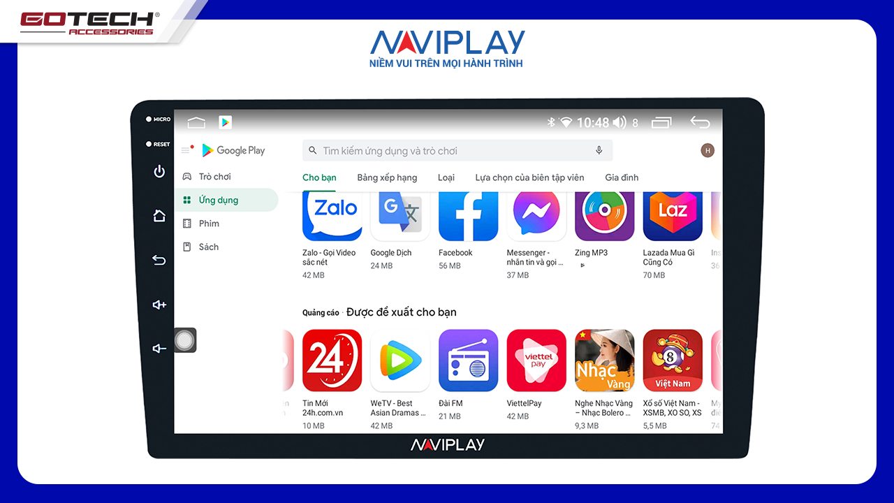 MÀN HÌNH GIẢI TRÍ Ô TÔ NAVIPLAY N900